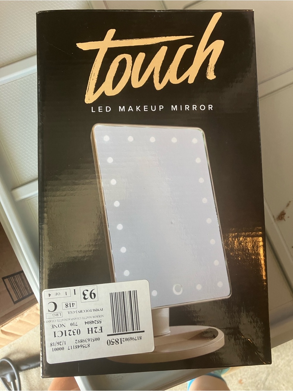 Impressions Vanity Touch LED Makeup Mirror New Open box